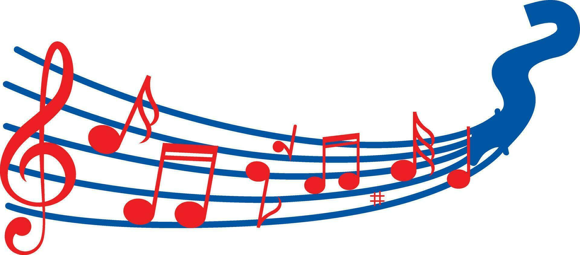 logotipo de notas musicales vector