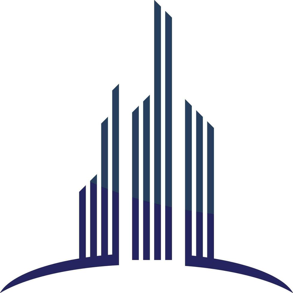 edificio vector icono logo