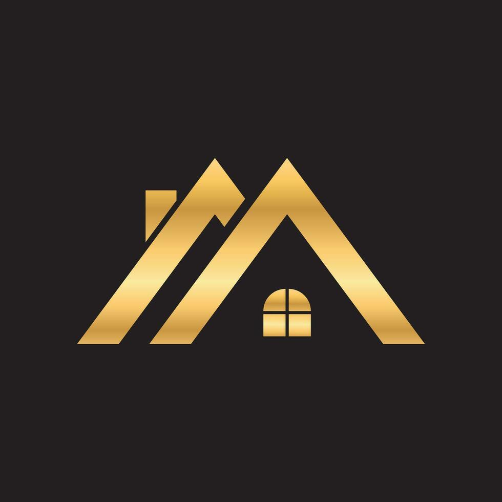 LUXURY HOME ICON vector