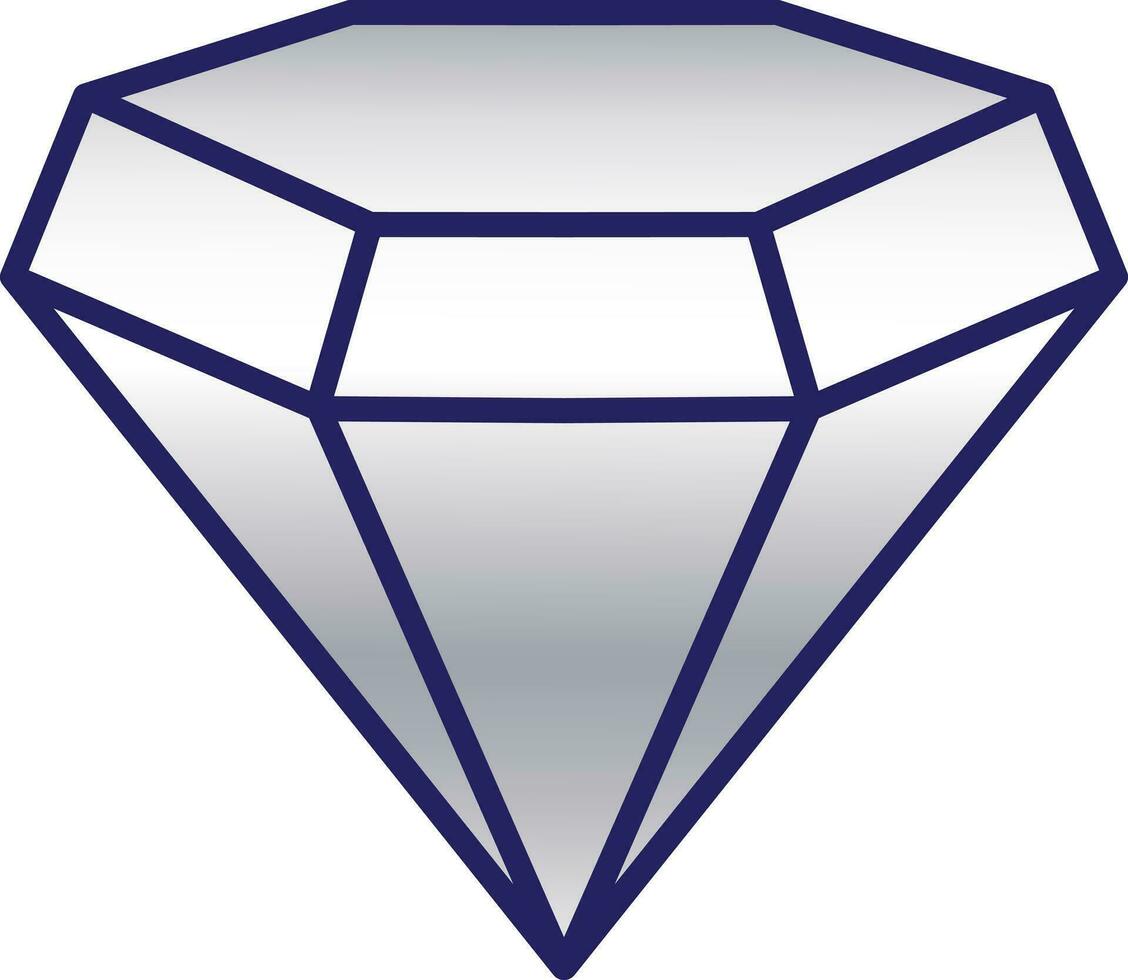diamante icono contorno vector