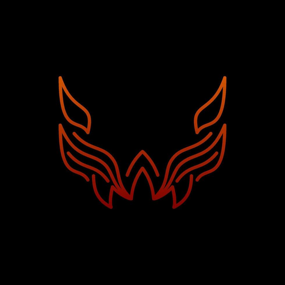 Letter w fire logo suitable for a personal identity or brand identity vector