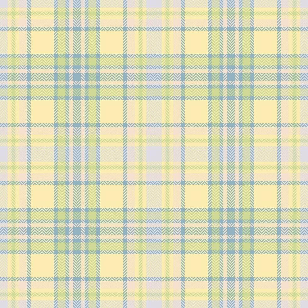 Plaid seamless pattern. Check fabric texture. Vector textile print.