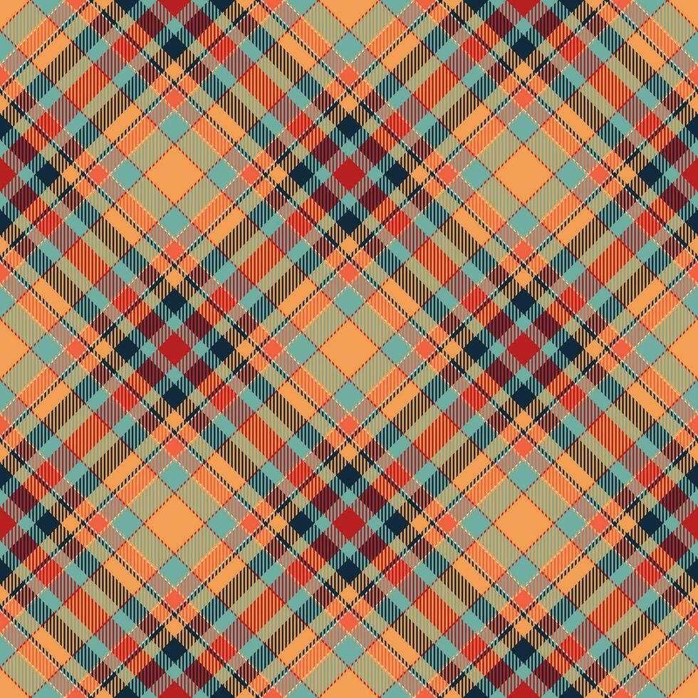 Tartan scotland seamless plaid pattern vector. Retro background fabric. Vintage check color square geometric texture. vector