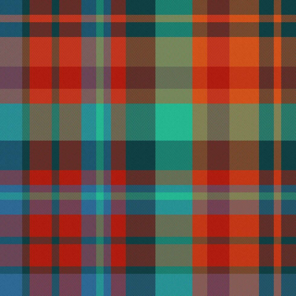 Fabric plaid check of pattern vector background with a seamless tartan textile texture.