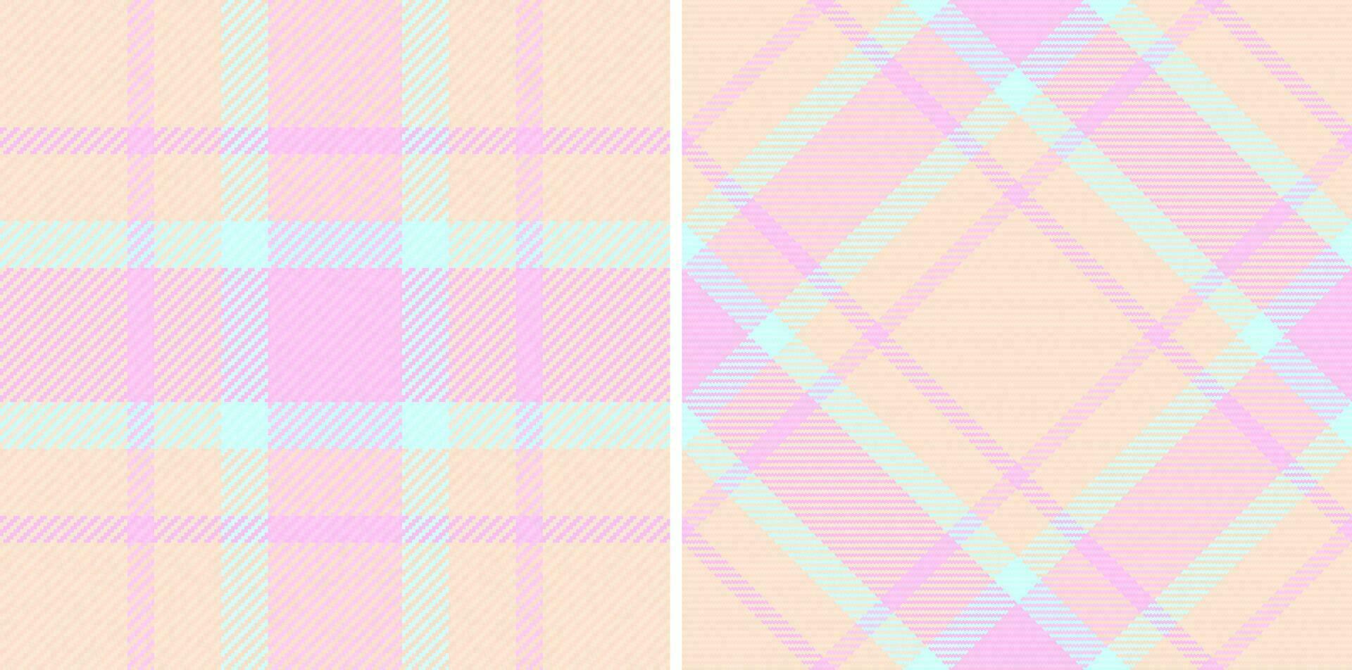 Textile check plaid of vector pattern seamless with a fabric background texture tartan.