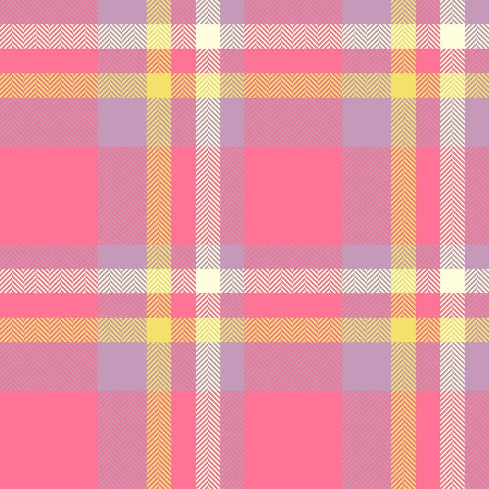 Check textile tartan of pattern plaid vector with a fabric background seamless texture.