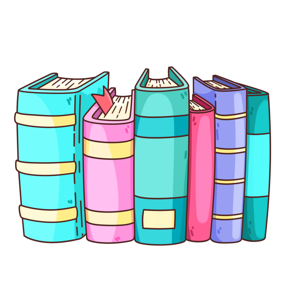 escola material clipart livros png