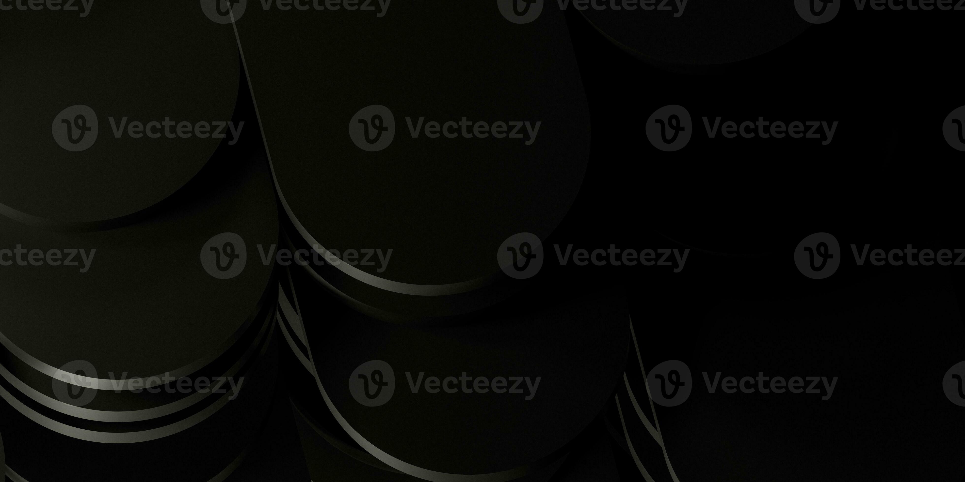 Luxury abstract black metal background with copy space. Dark 3d