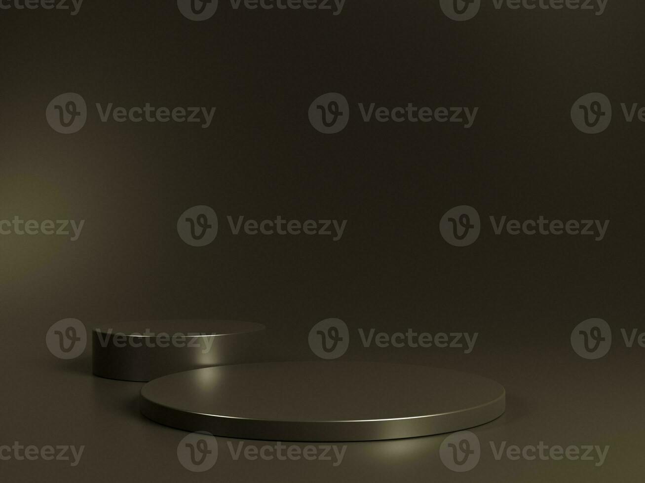 3D display podium brown background. Glamour minimal chocolate pedestal for beauty, cosmetic product presentation. Feminine copy space, dark, brown template, studio 3d render photo