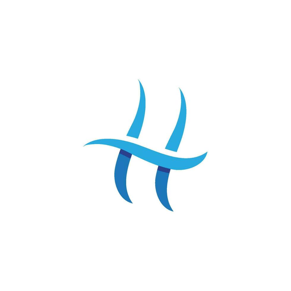 Water wave icon vector