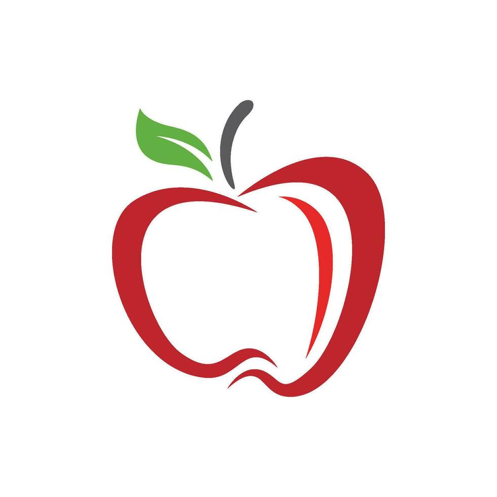 diseño de ilustración de vector de manzana