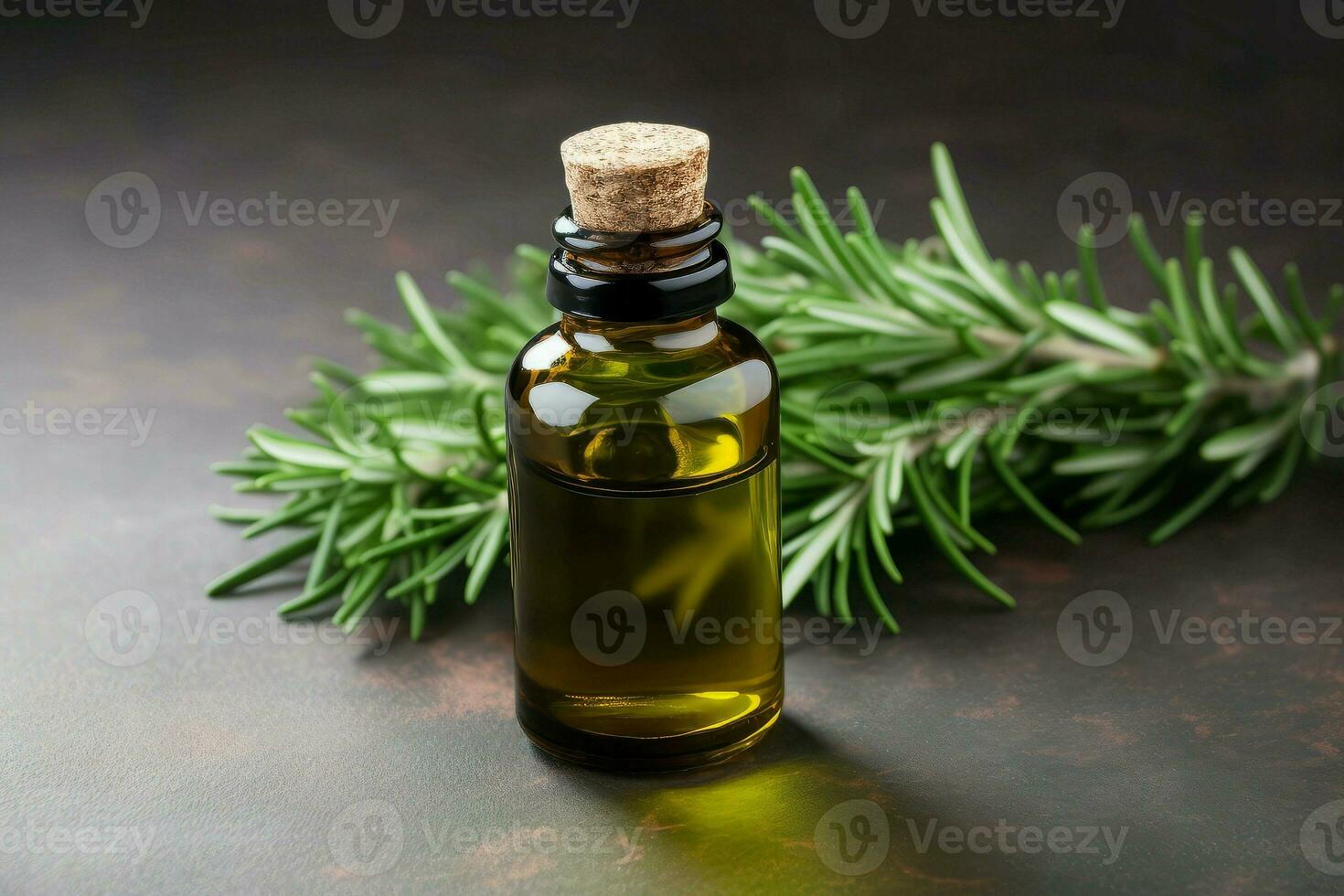 Rosemary oil aroma. Generate Ai photo