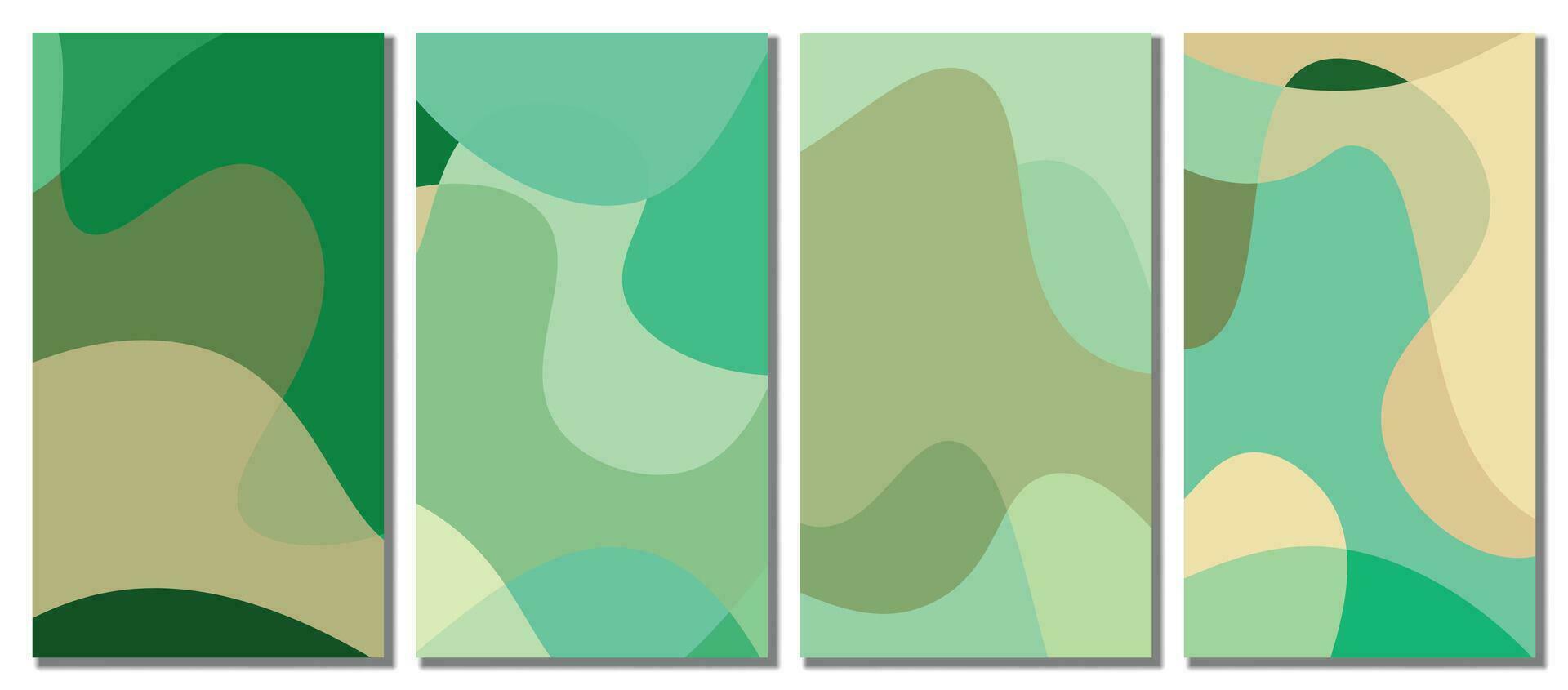 Abstract wavy set background. vector