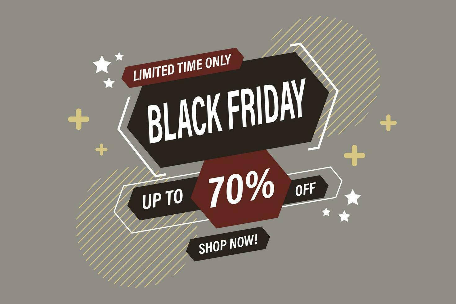 Black Friday Sale banner background. vector