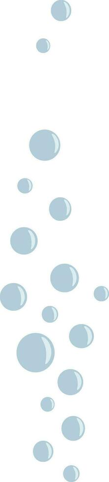 Underwater bubbles illustration vector