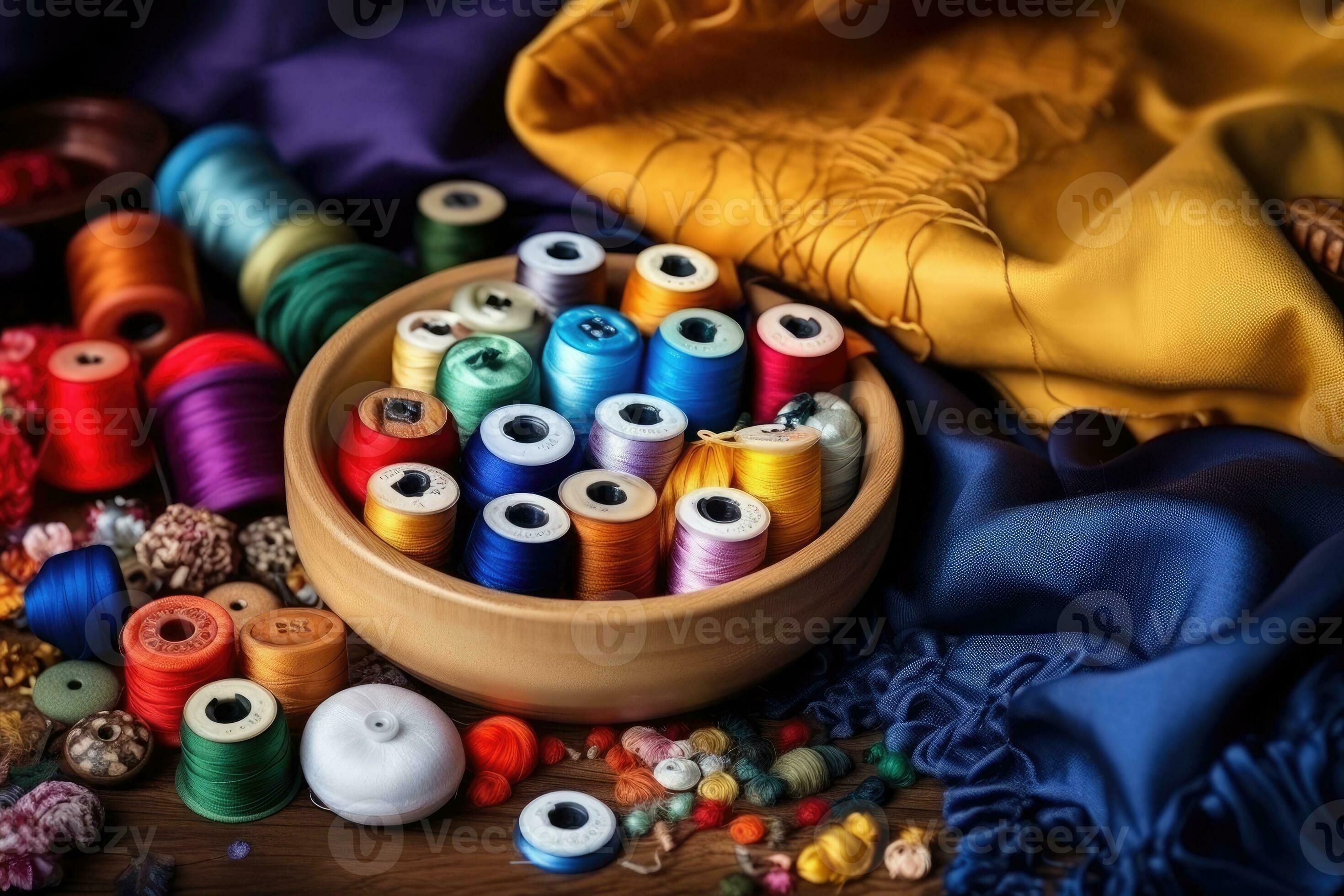 Colorful spools of thread 28139823 Stock Photo at Vecteezy
