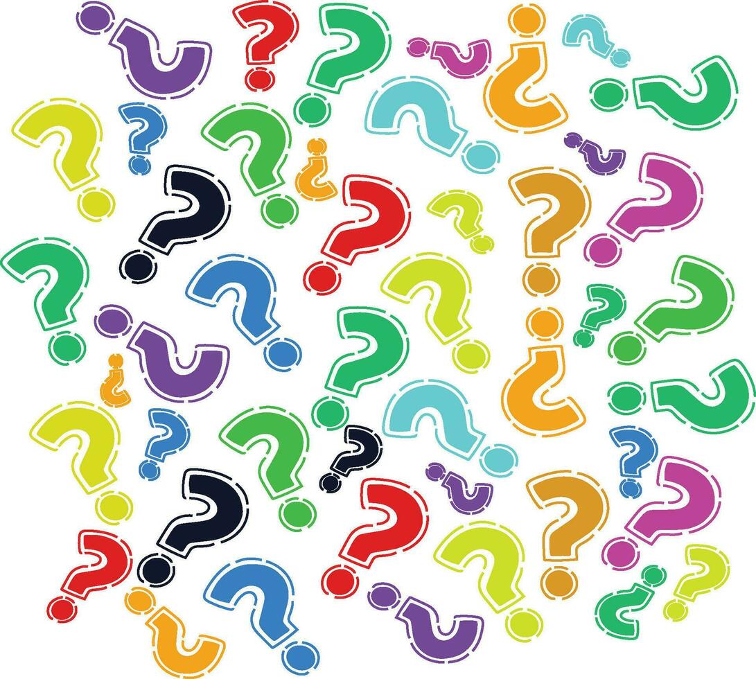 question mark and question background vector