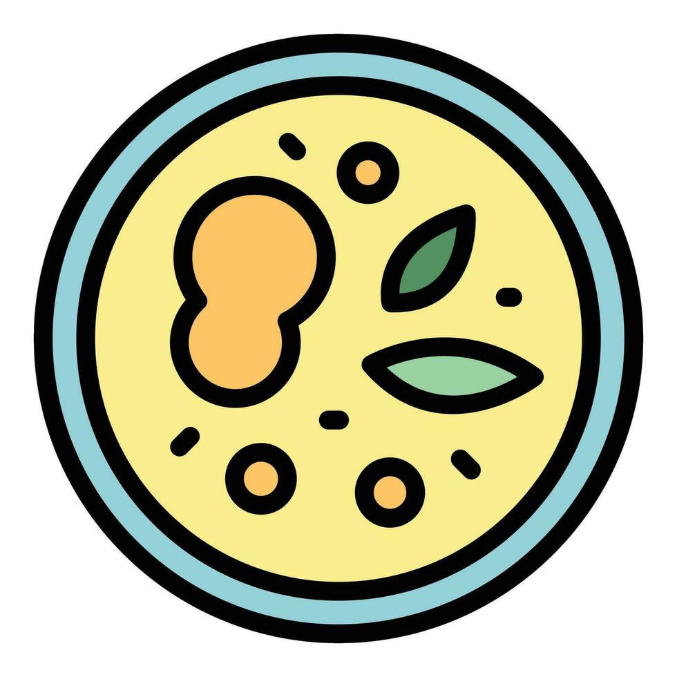 Kolkata soup icon vector flat