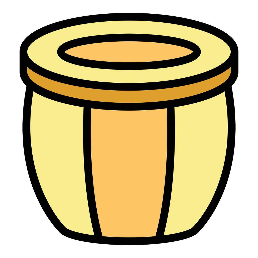 Indian drums icon vector flat