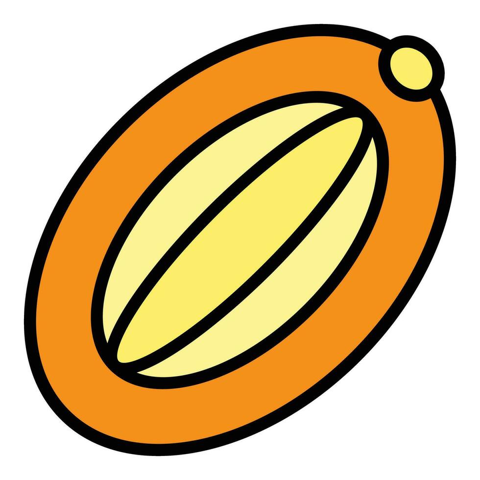 Natural fruit icon vector flat