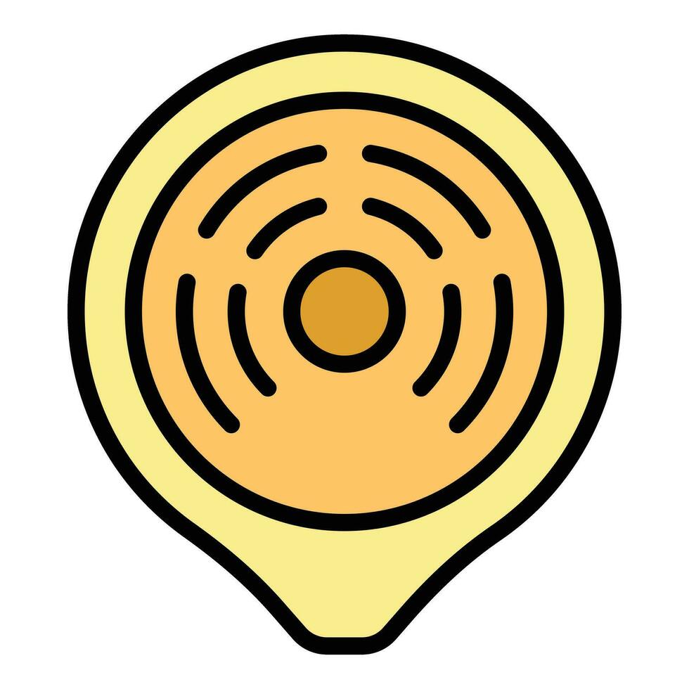 Tourism amphitheater icon vector flat