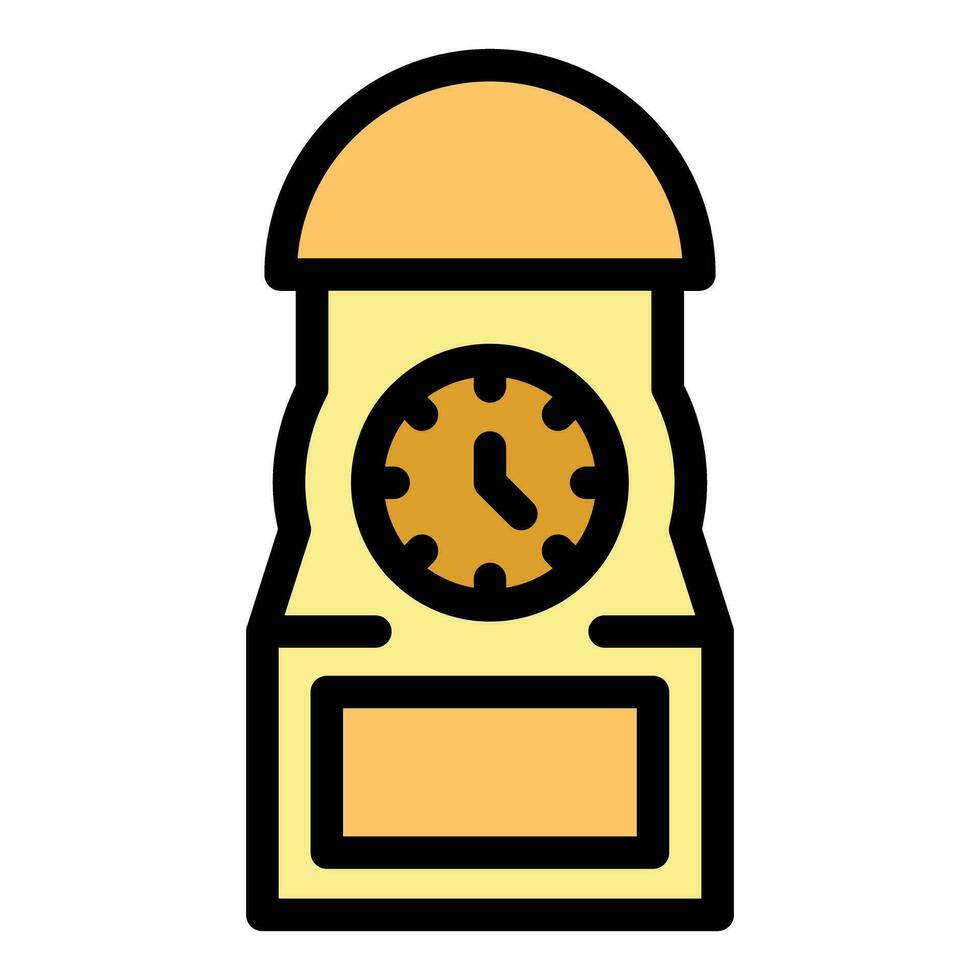 City clock icon vector flat