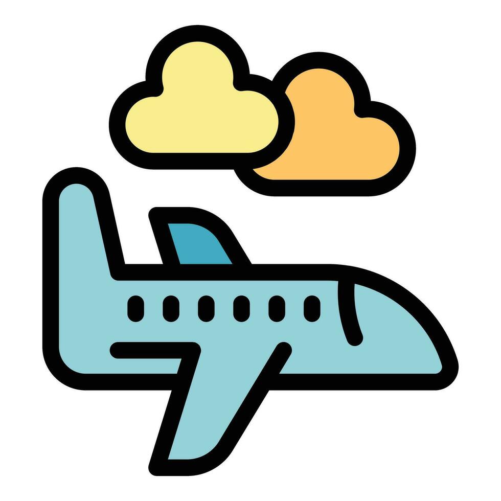 Croatia airplane icon vector flat