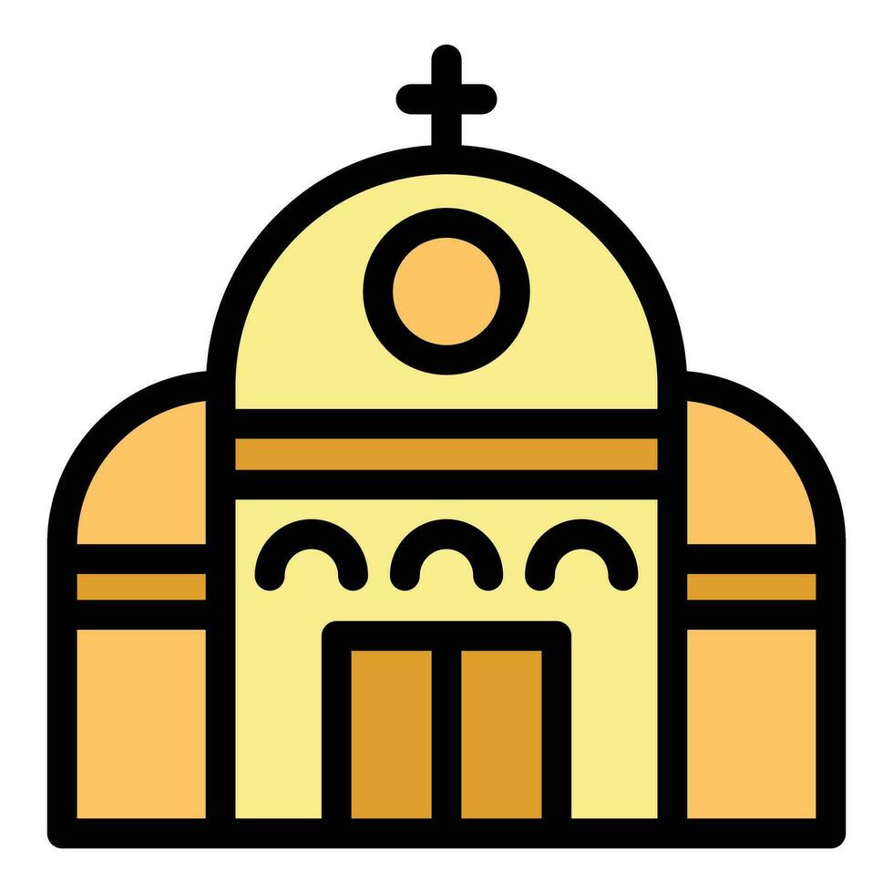 Iglesia icono vector plano