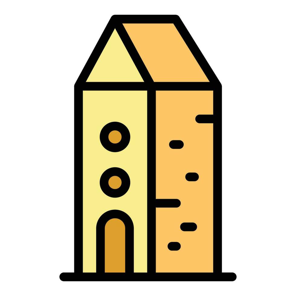 Montenegro tower icon vector flat