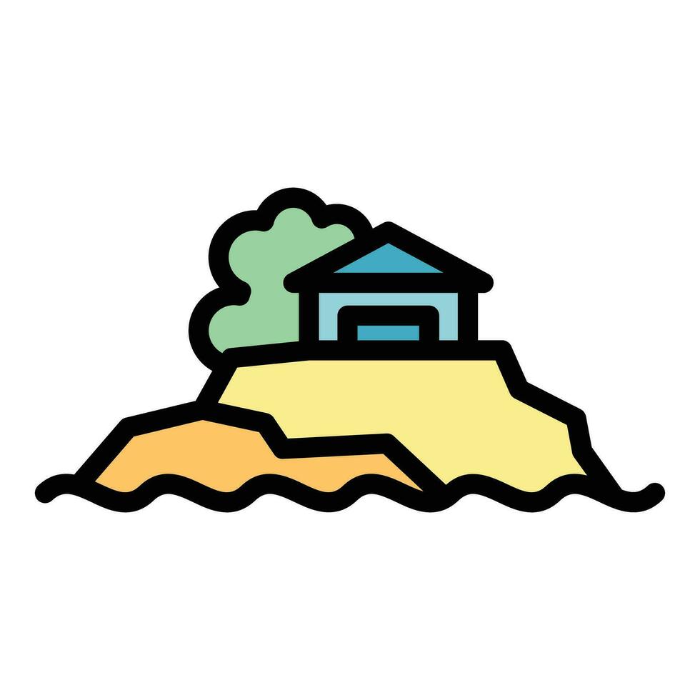 Montenegro house icon vector flat