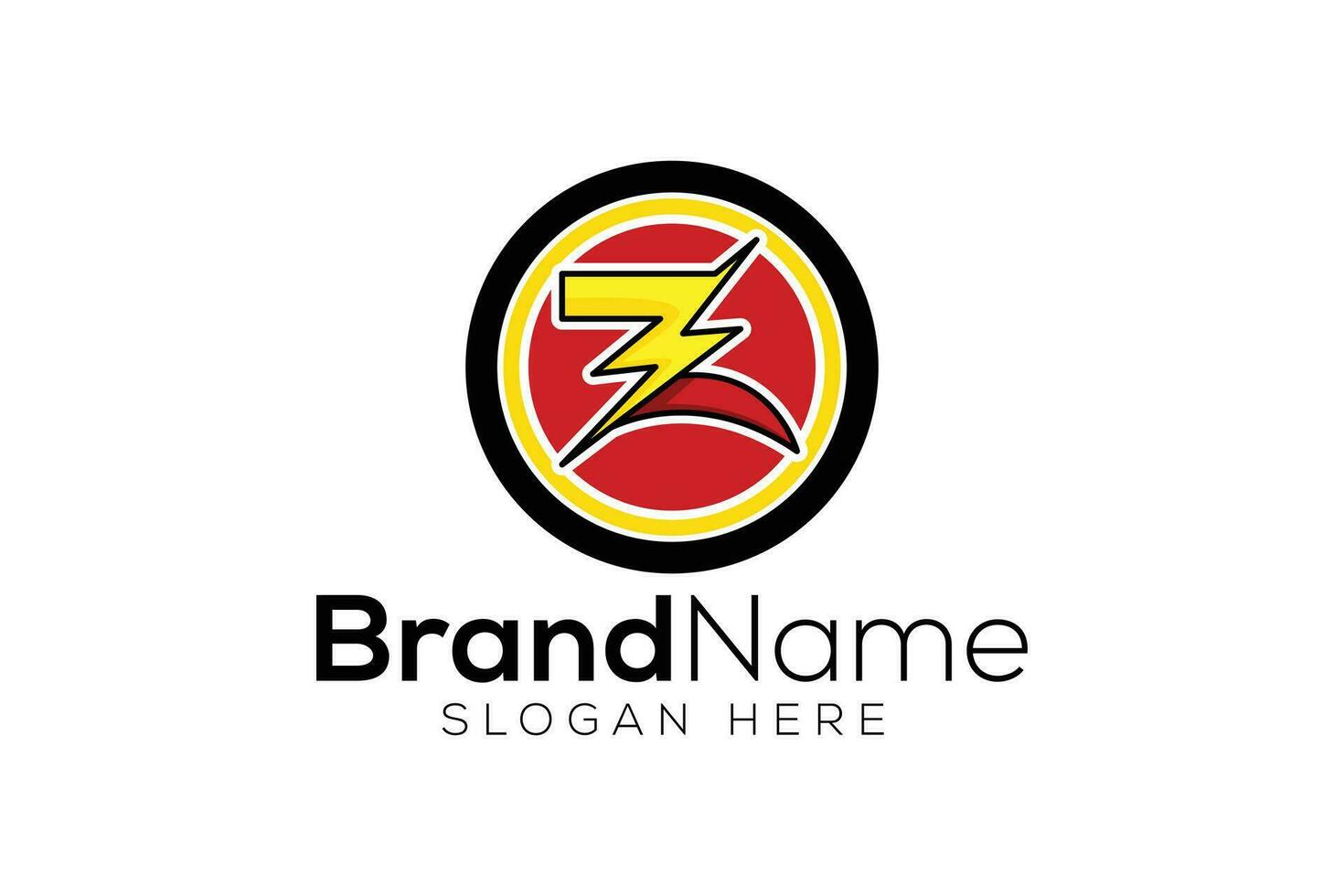 Minimal and Professional letter Z thunder vector logo design