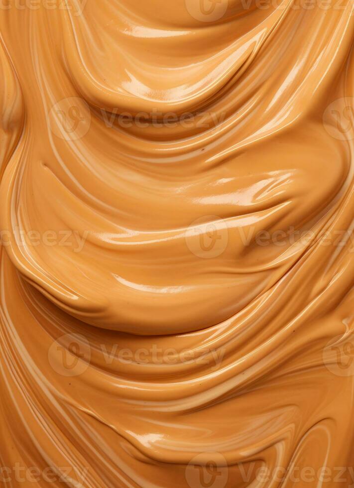 Sample close-up top view of caramelized peanut butter photo