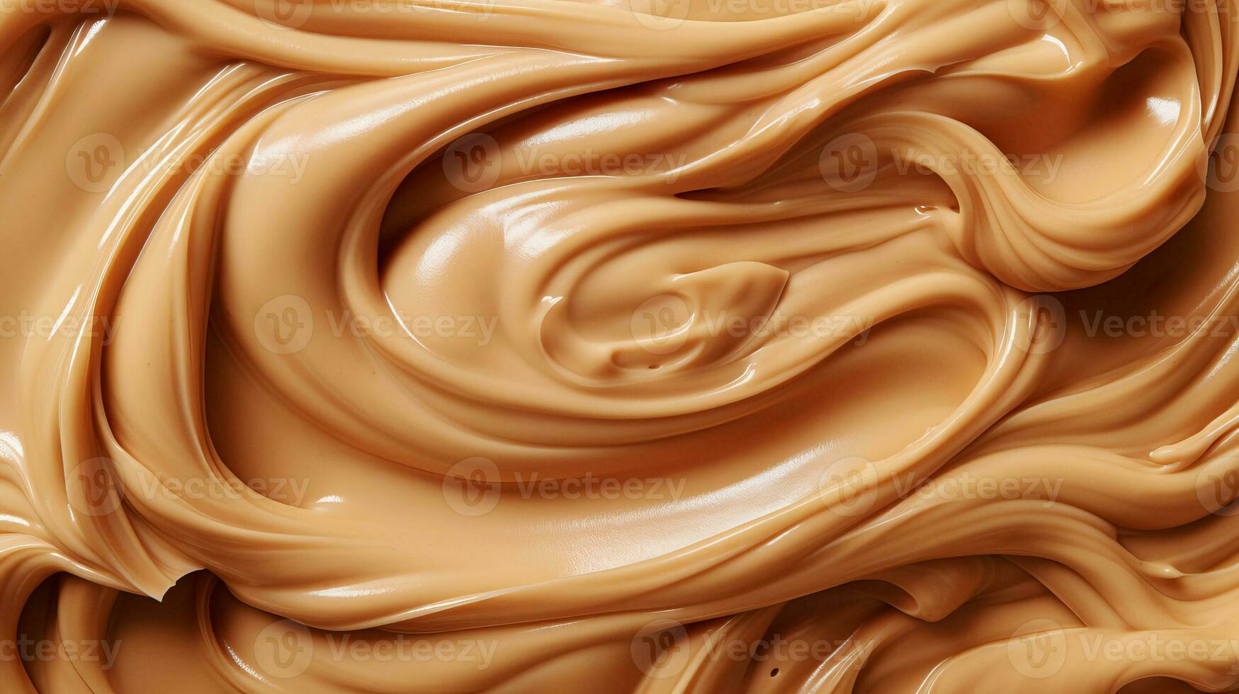 Sample close-up top view of caramelized peanut butter photo