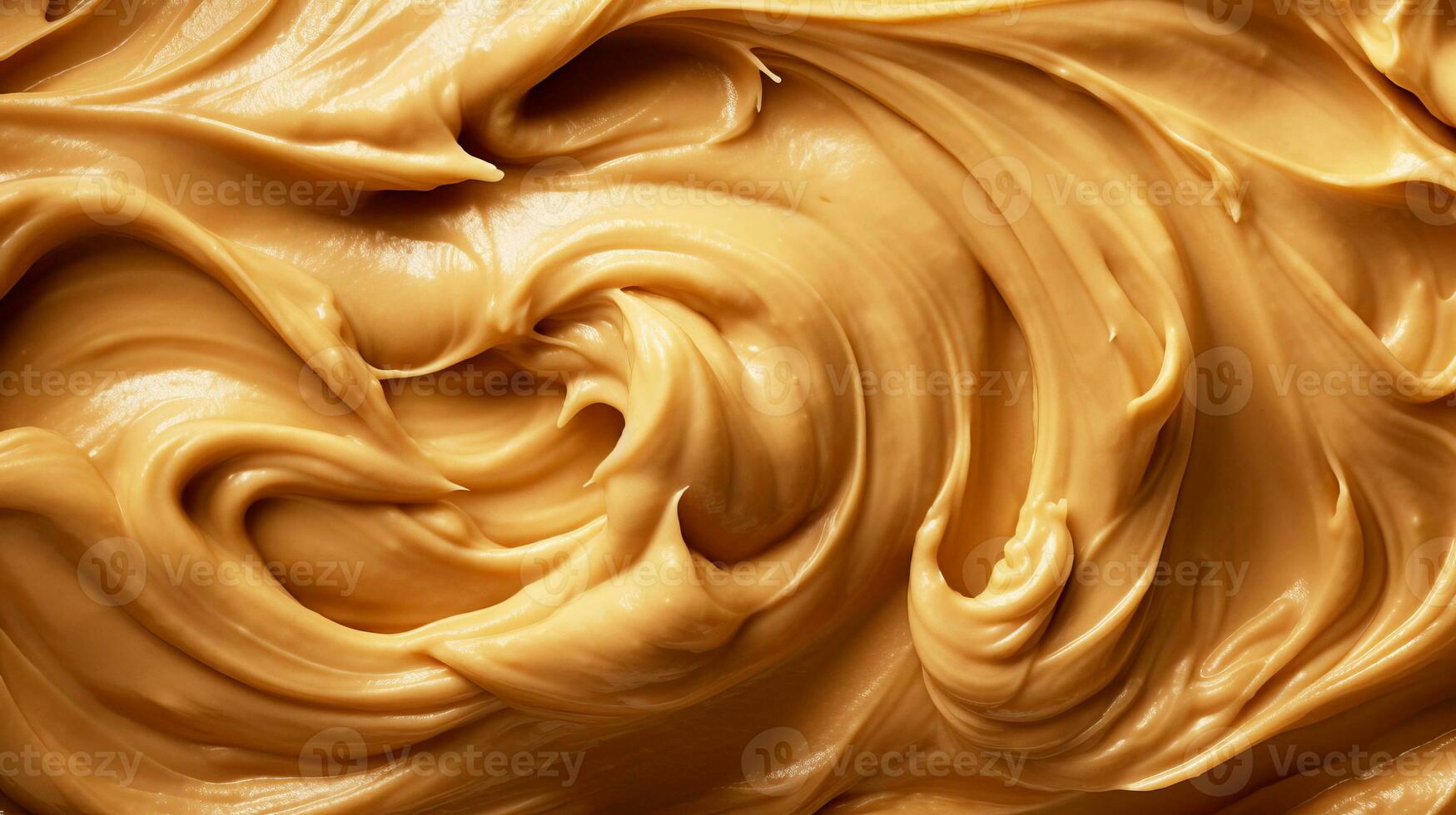 Sample close-up top view of caramelized peanut butter photo