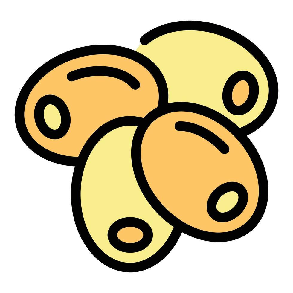 Olives vegetables icon vector flat