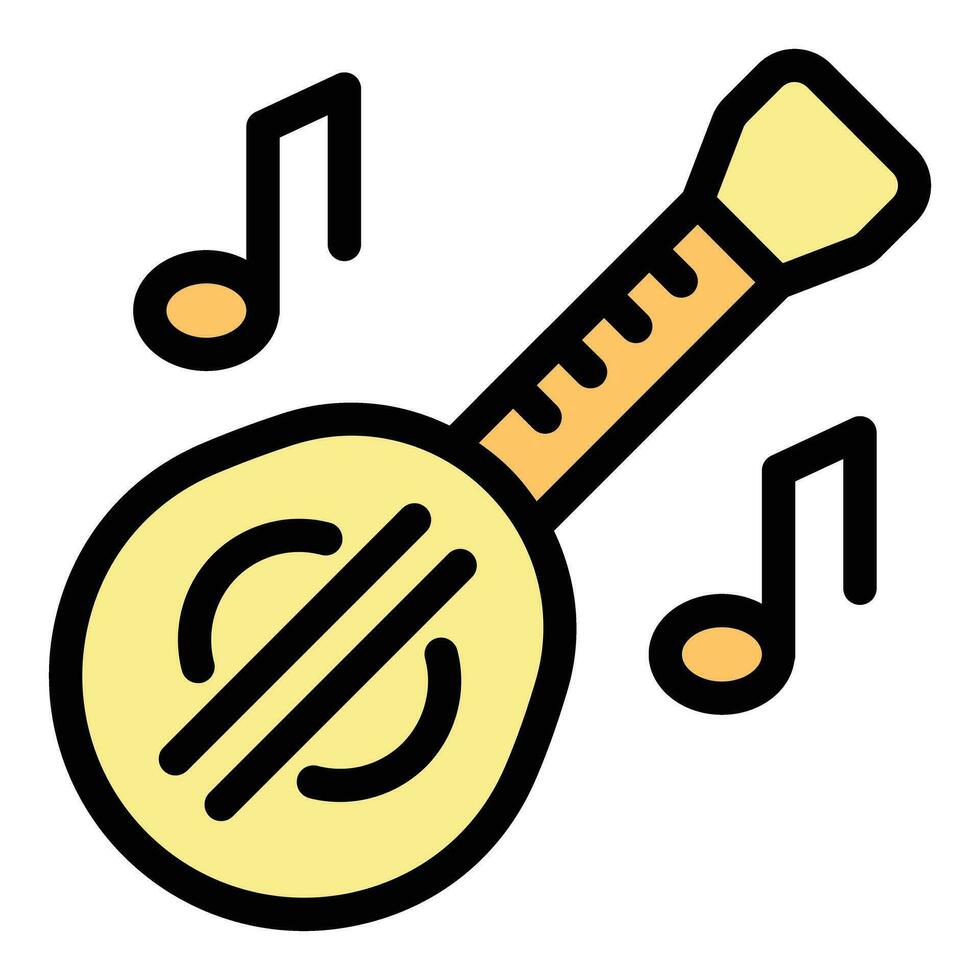Musical instrument icon vector flat