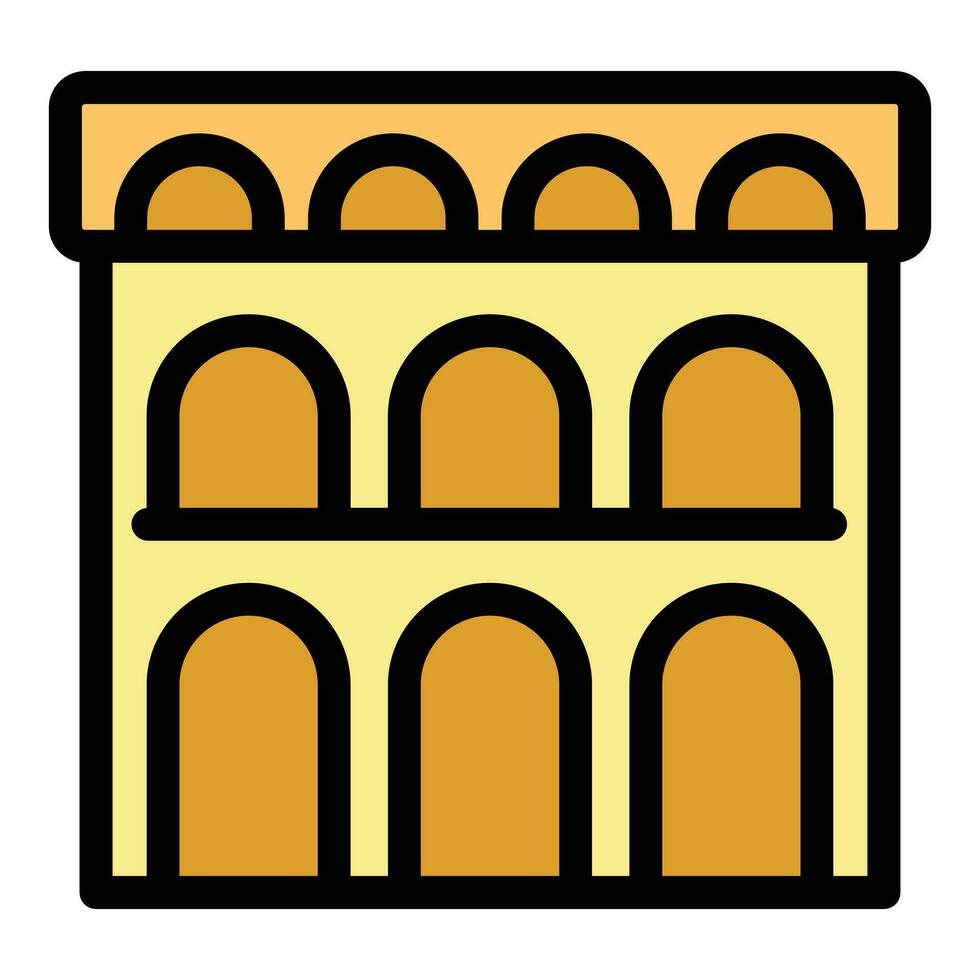 Zagreb arch icon vector flat