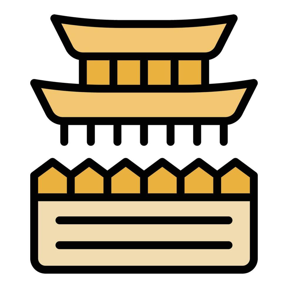 Roof building icon vector flat