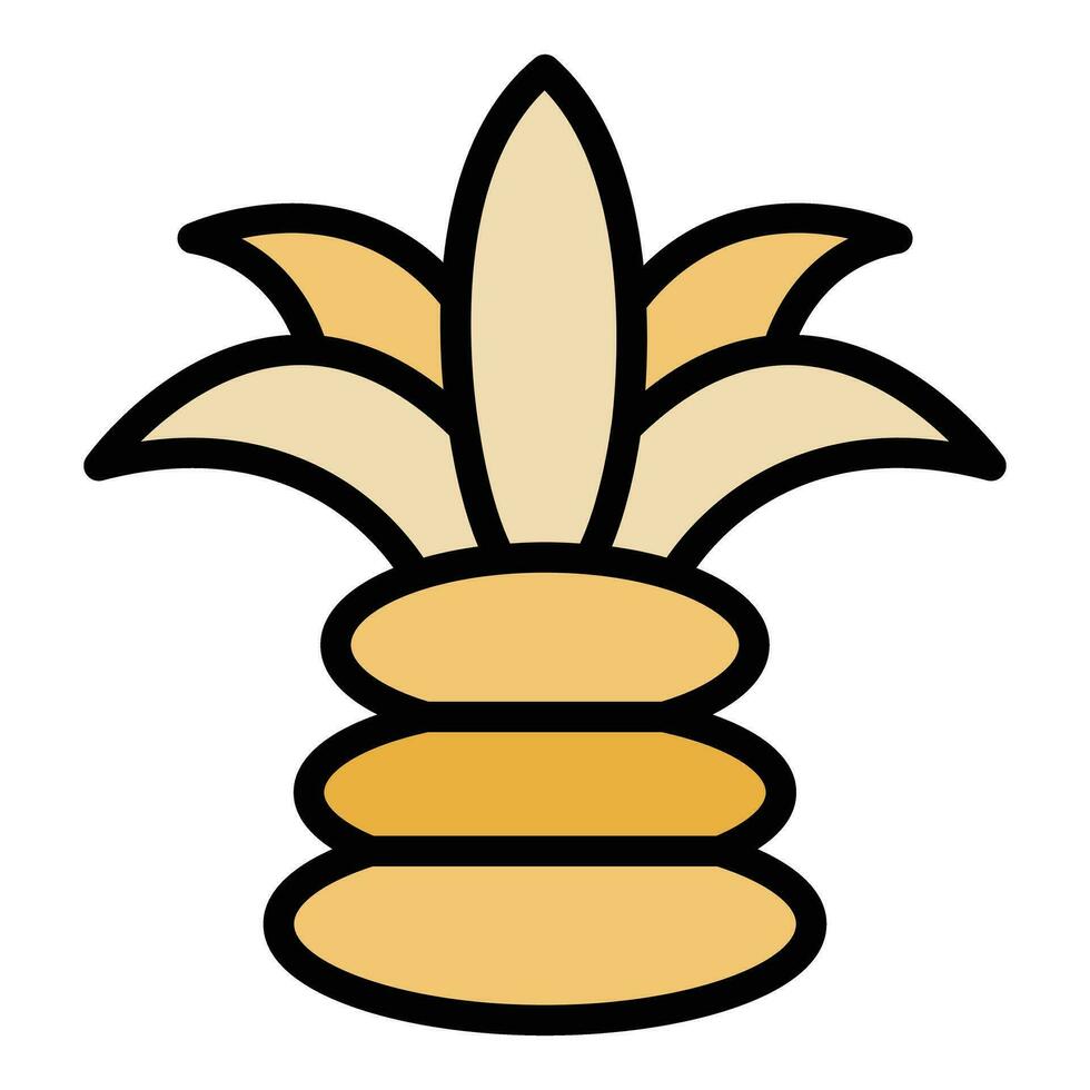 Myanmar fruit icon vector flat