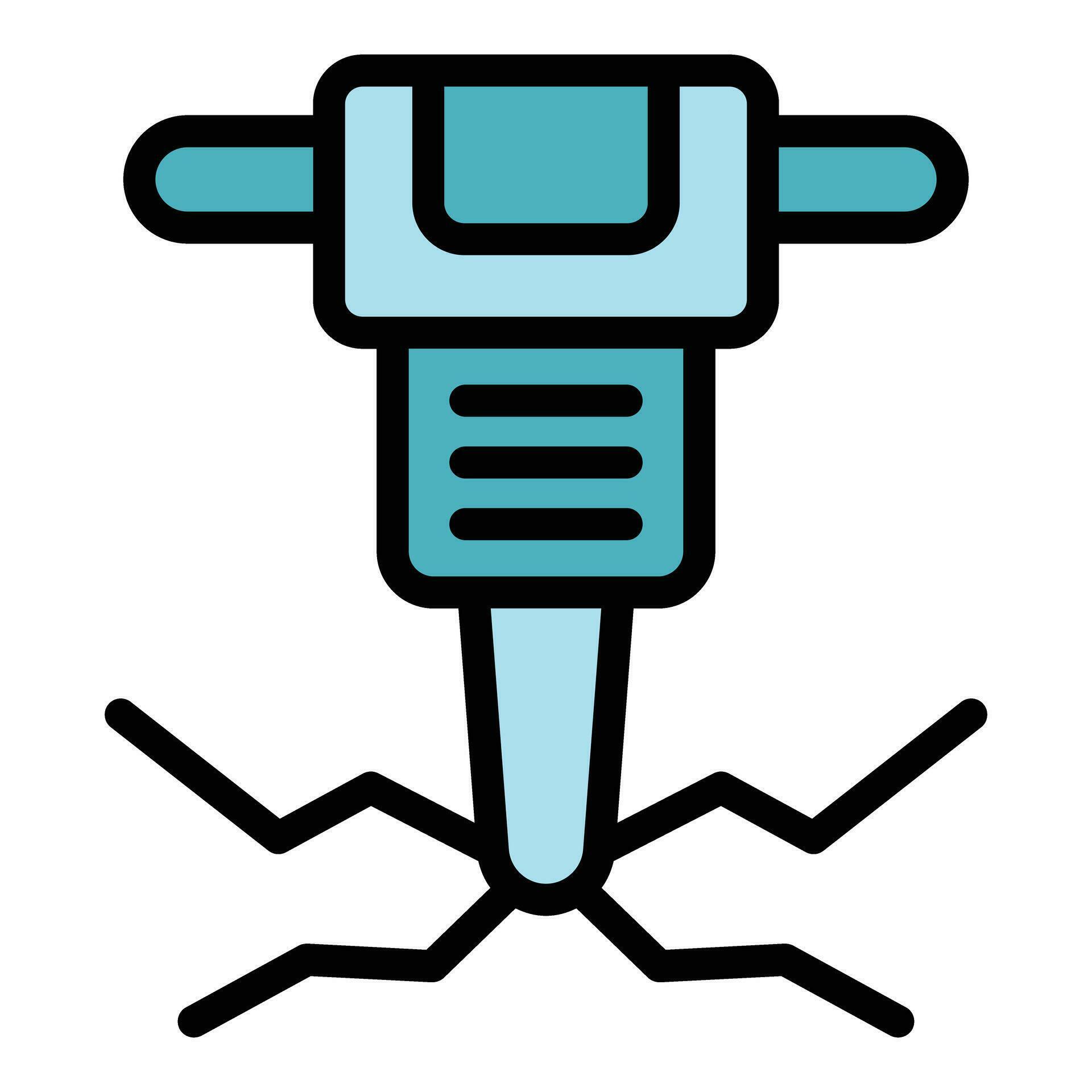 Hammer drill icon vector flat 28141325 Vector Art at Vecteezy