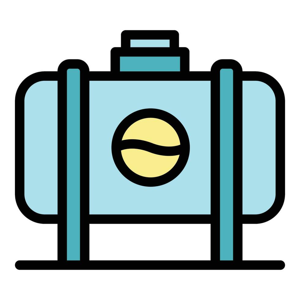 Tank wax icon vector flat