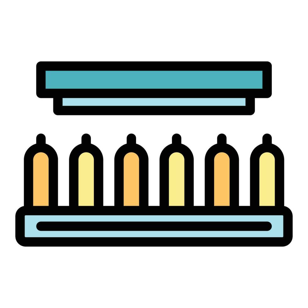 Candle factory line icon vector flat