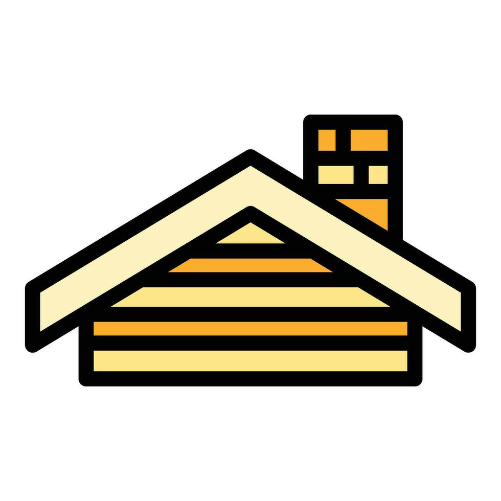 House roof icon vector flat