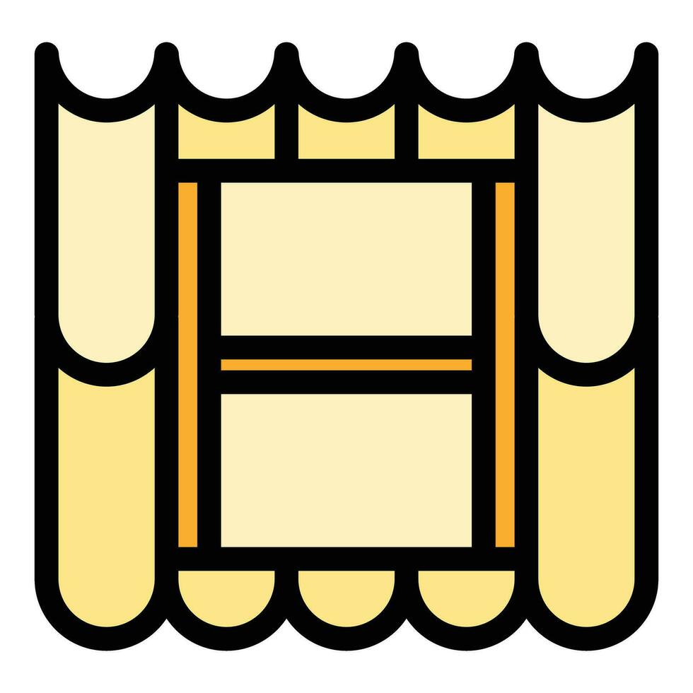 Window roof icon vector flat