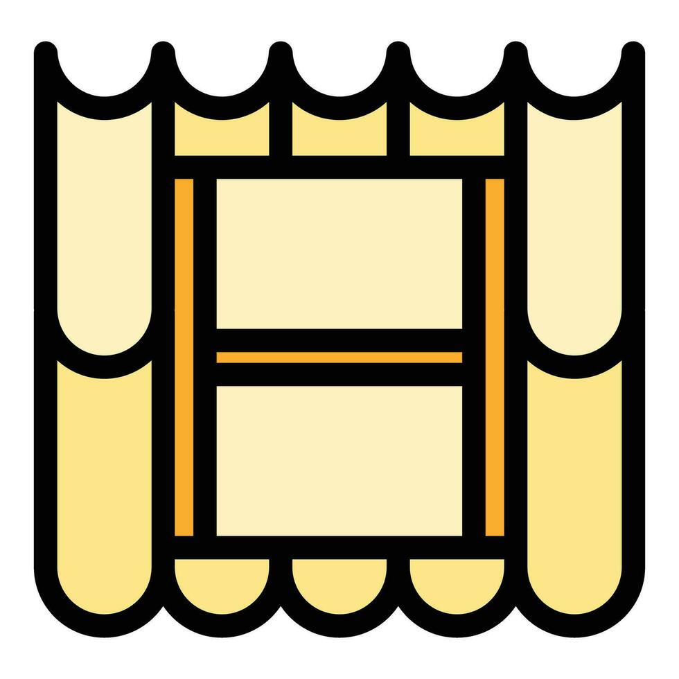 Window roof icon vector flat