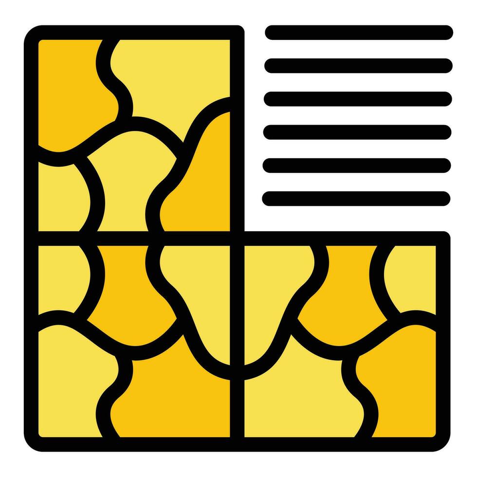 Texture mosaic icon vector flat