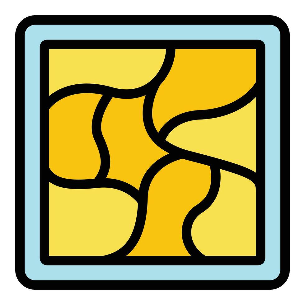 Tile floor icon vector flat