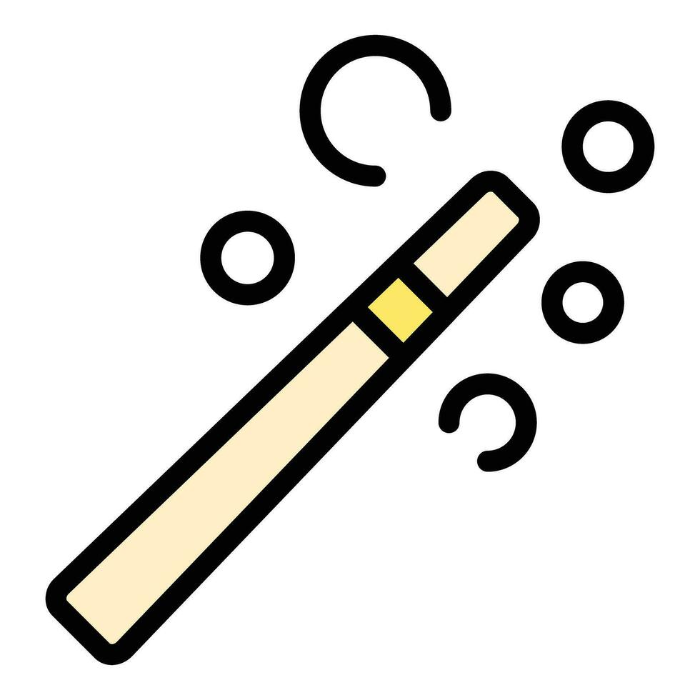 Wand icon vector flat