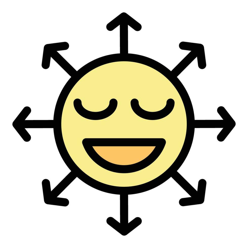 Surprise emoji icon vector flat