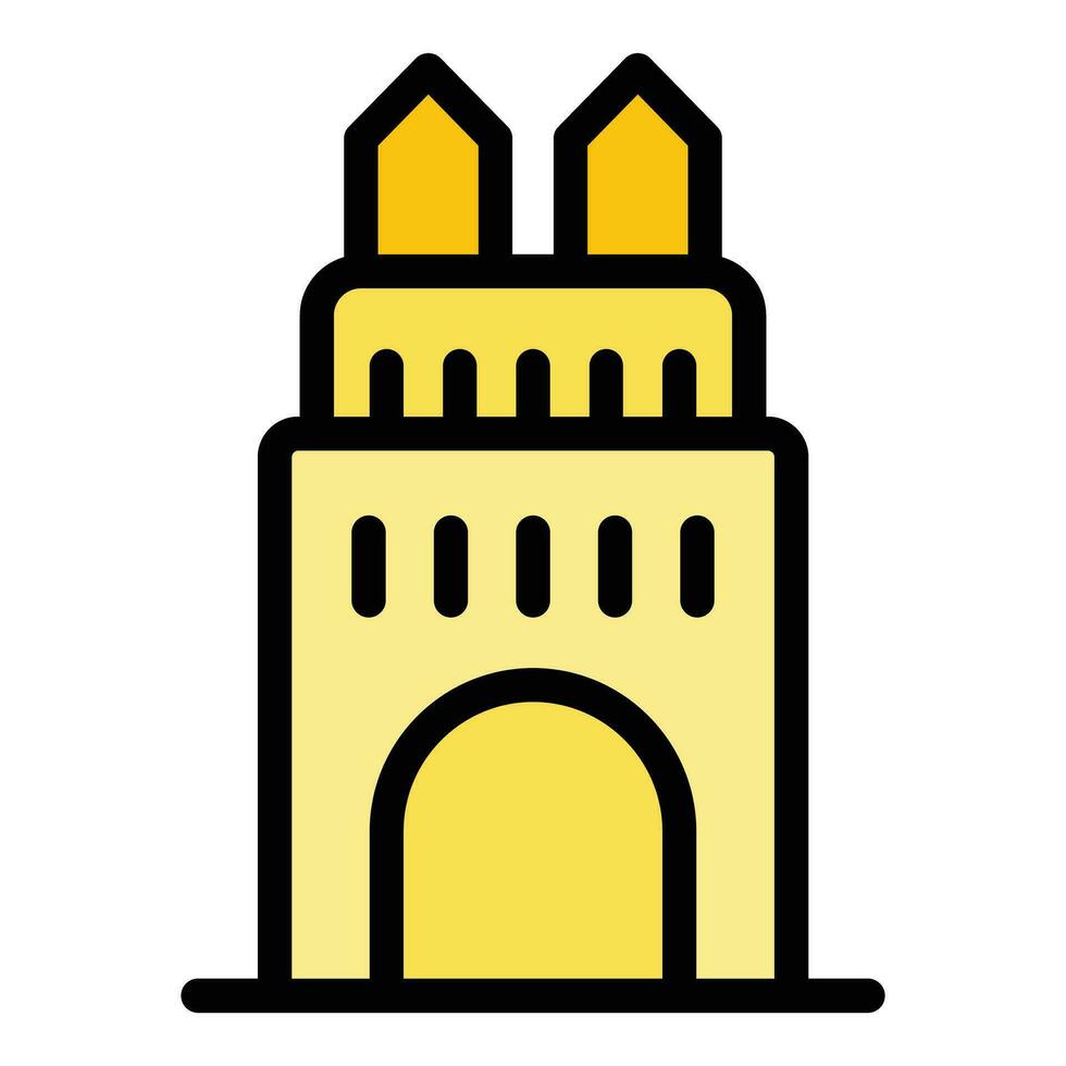 Cracovia arco icono vector plano